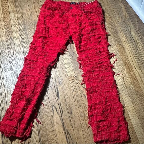 AHP | Jeans | Mens Red Jeans Size 40 - Picture 4 of 9